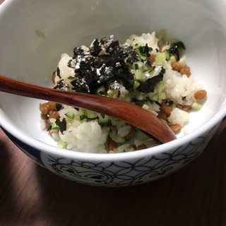 幼児食）納豆混ぜご飯